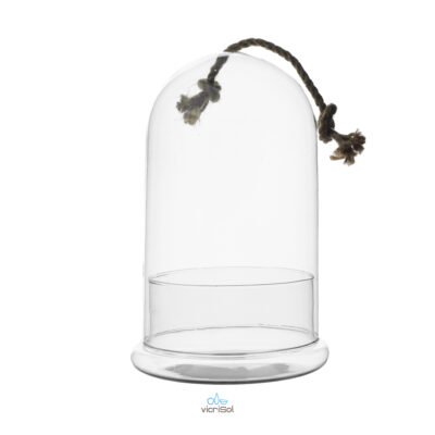 Terrario Cúpula 29x18,5 cm- con cuerda
