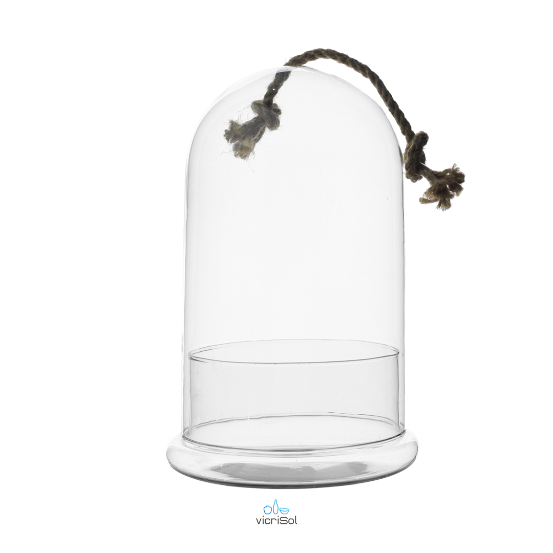 Terrario Cúpula 29x18,5 cm- con cuerda