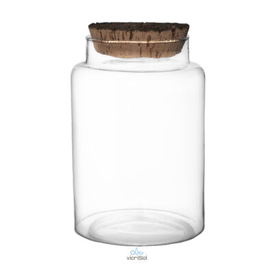 Terrario JEIMY 23 cm- Tapa Corcho Natural