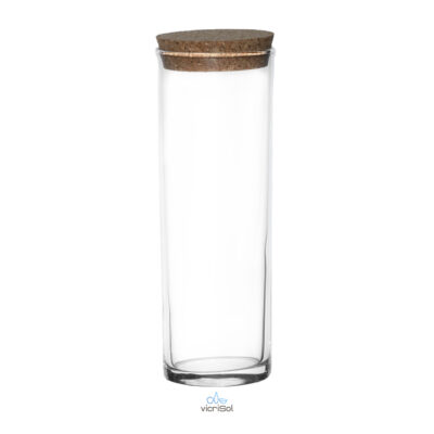 Mini Terrario CIL. H:13-D:6 cm- Tapa Corcho