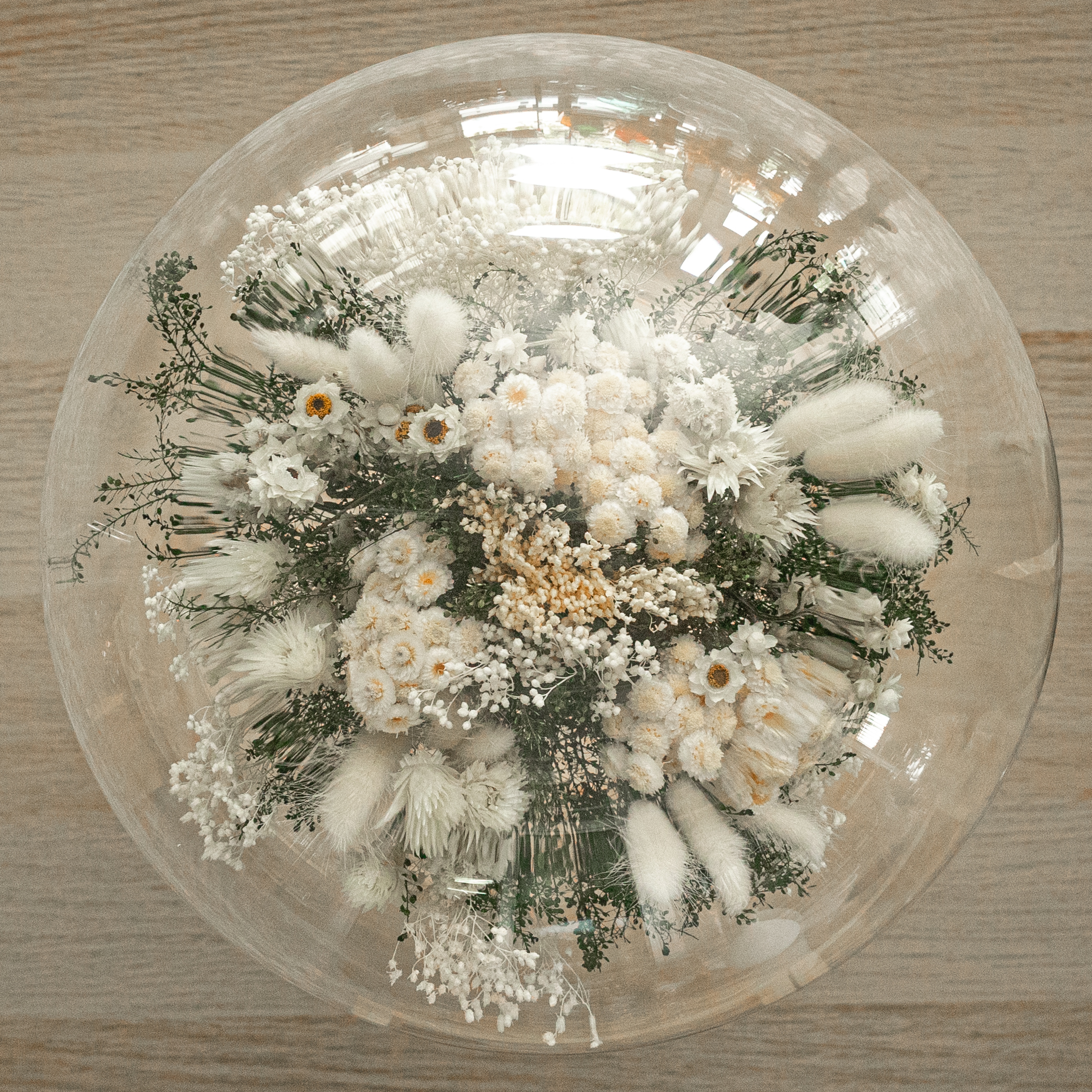 Cúpula 50x30 cm con Base de Madera - Imagen 2