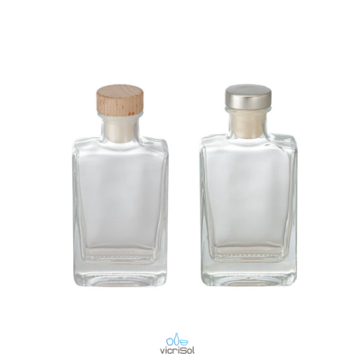 Botella RECTANGULAR 100 ml con tapon