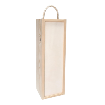 Caja Madera con Asa 1 Botella Vino