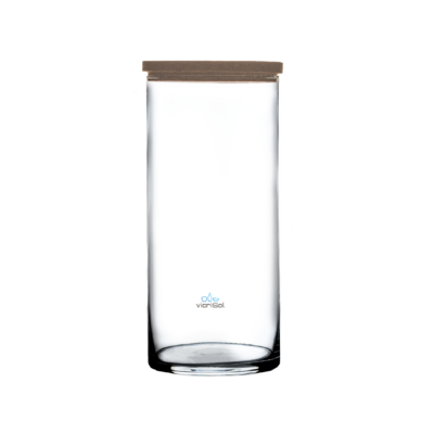 Florero Cilindro 30x15 cm- Corte Frio- Con Tapa Corcho