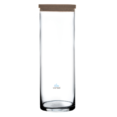 Florero CILINDRO 50x15 cm-Corte Frio- Con Tapa Corcho