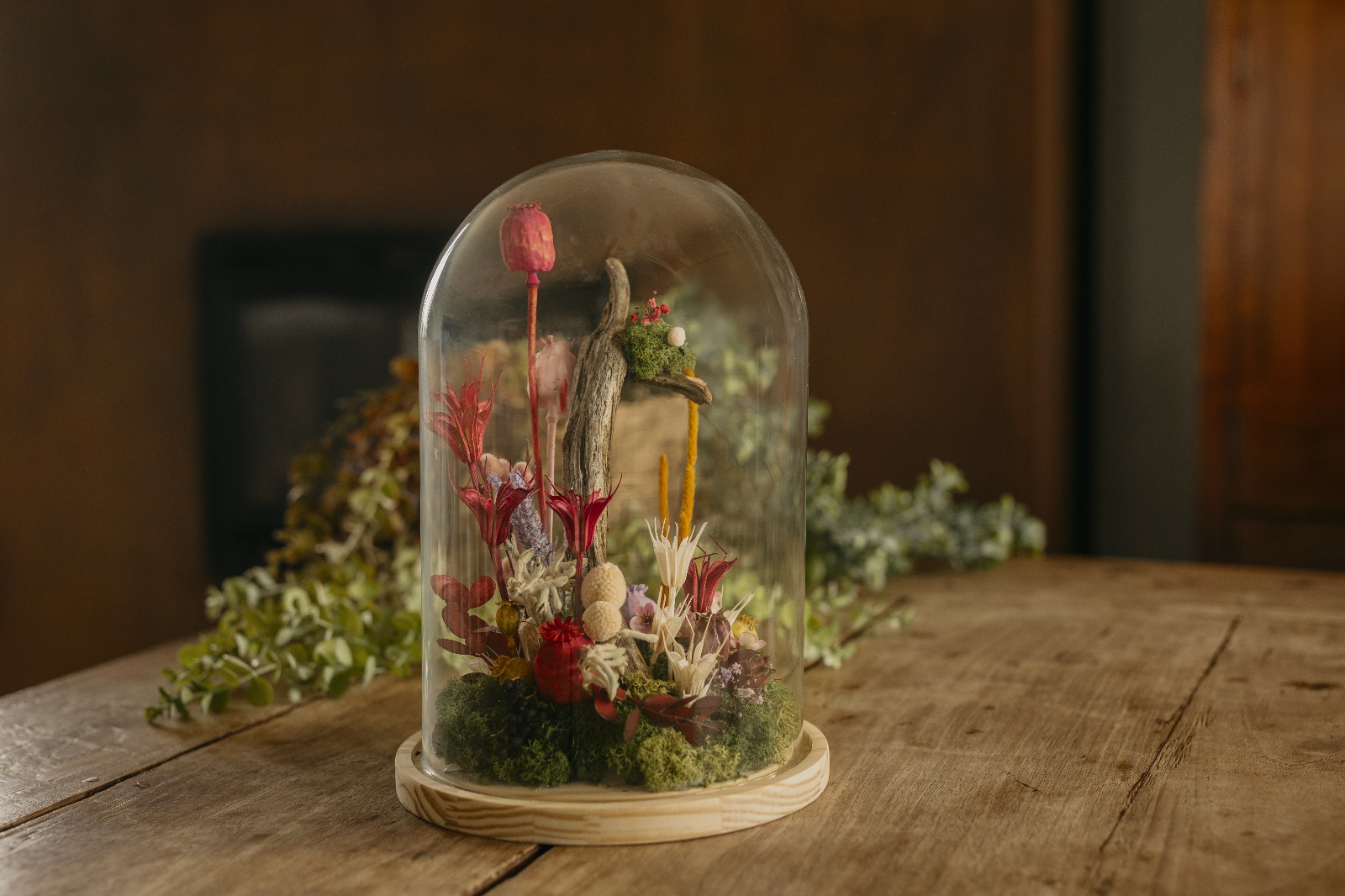 Cúpula 25x15 cm con Base Madera - Imagen 2