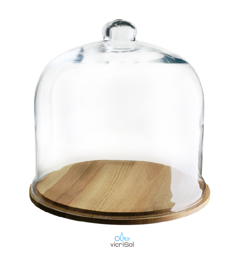 CUPULA C.POMO 31cm- Plato madera