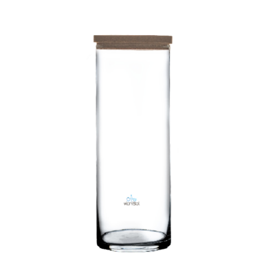 Florero CILINDRO 30x12 cm- Con Tapa Corcho