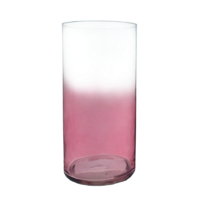 Florero CILINDRO 30x15 cm- Color Rosa Degradé