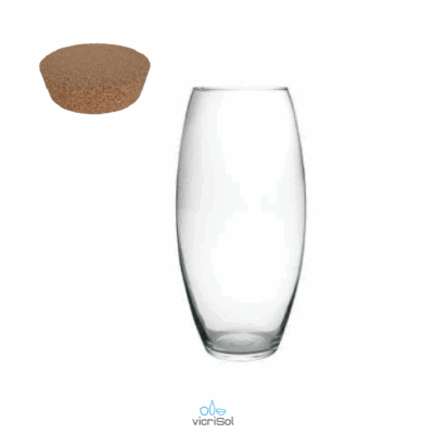 Florero AMARILLYS 26 CM-CORCHO