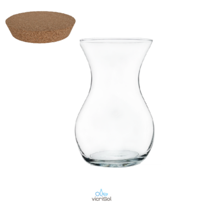 Terrario BULBO 18 cm- Tapa Corcho