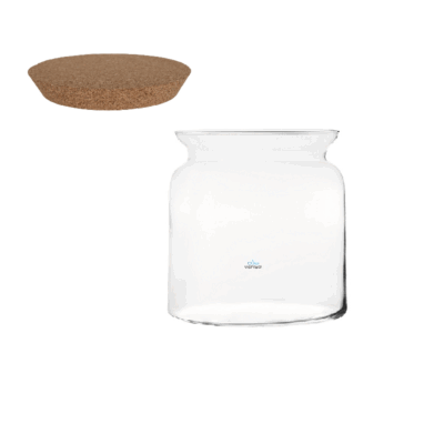 Florero Terrario MERY BA 20 cm- Tapa Corcho