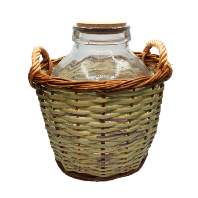 Garrafa 8 litros-Boca Ancha con Funda de Caña