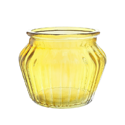 MACETA BRUSELAS RAYAS 16,5CM-AMARILLO