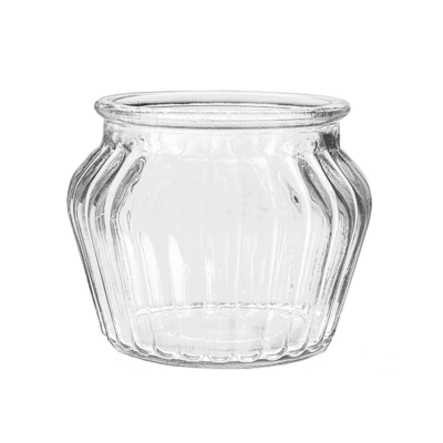 MACETA BRUSELAS RAYAS 16,5CM- TRANSPARENTE