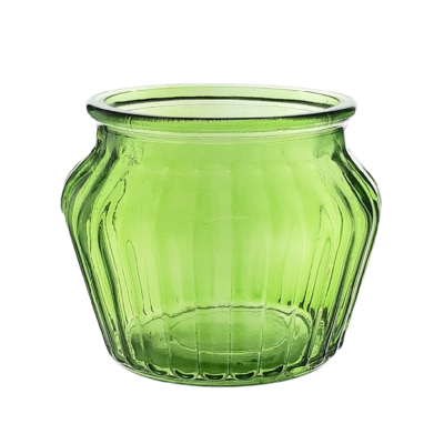 MACETA BRUSELAS RAYAS 16,5CM-VERDE