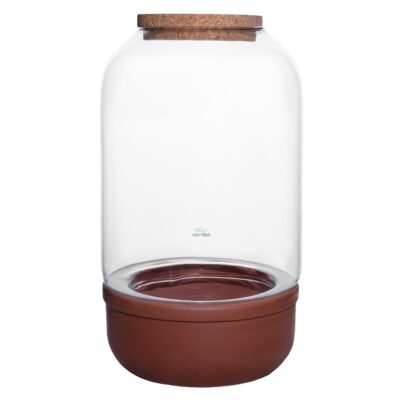 Terrario CONCORET 30 cm con Base de Terracota-Tapa Corcho