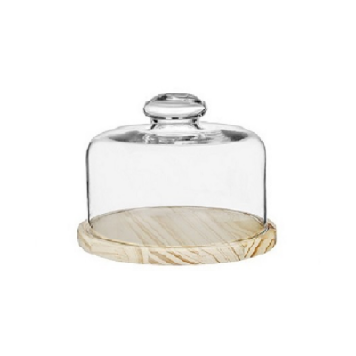 Quesera 15 cm con Base de Madera