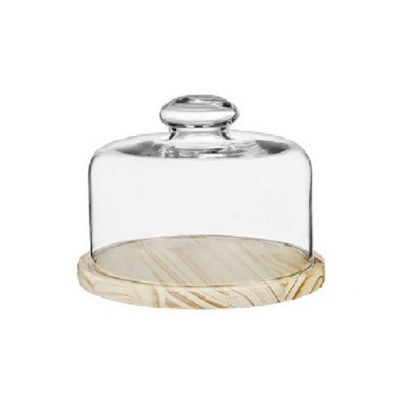 Quesera 18 cm con Base de Madera