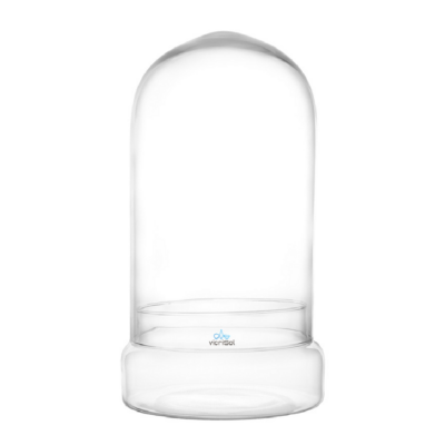 Terrario Cúpula 37x20 cm- Base plana