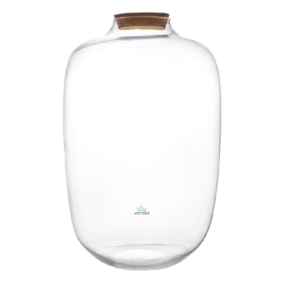 Terrario Florero KYOTO 46 cm con Tapa de Corcho