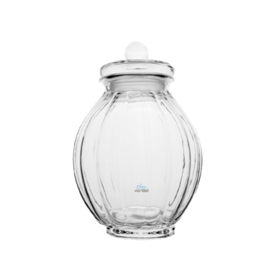 Terrario Bombonera Cala Retro 28 cm-tapa Vidrio