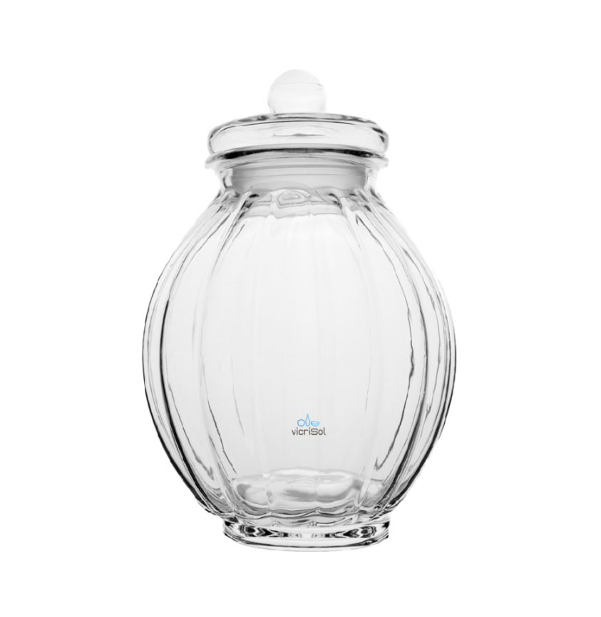 Terrario Bombonera Cala Retro 31 cm-tapa vidrio