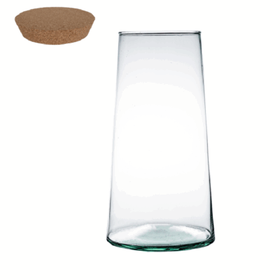 Terrario CÓNICO INVERT 30 CM-TAPA CORCHO