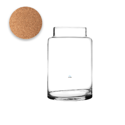 Terrario Jeimy 18 cm- Tapa Corcho