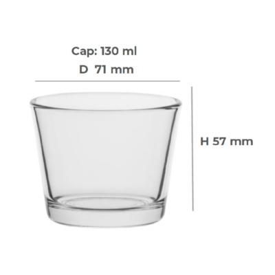Vaso 130 ml nº28