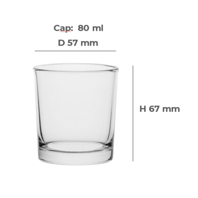 Vaso 80 ml-h6,7-d5,7cm