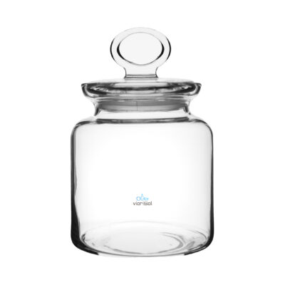 Tarro CIL. 17 cm-Tapa Vidrio